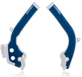 Acerbis X-Grip Frame Guard X-Grip Guard White and Blue (2449531029)