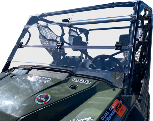Open Trail Folding UTV Windshield - Honda Pioneer - Pioneer 1000 / 1000-5 2016-2022