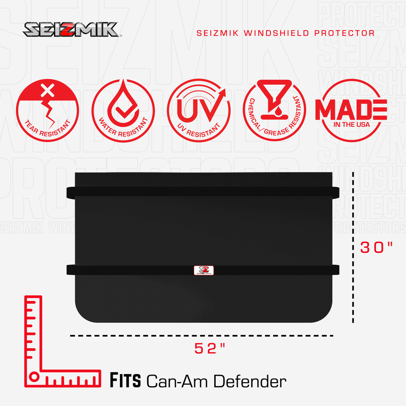 Seizmik UTV Windshield Cover / Protector - Can-Am Defender