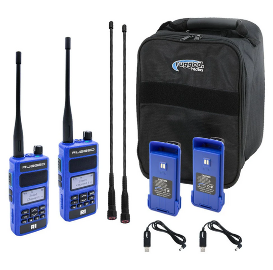 Rugged Radios R1 Ready Pack - Business Band Handheld Radio Bundle