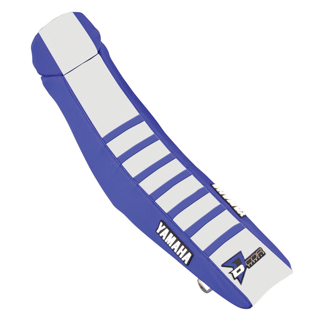 D-Cor Seat Cover Blue and White Blue Ribs YZ 125/250 (30-50-131)