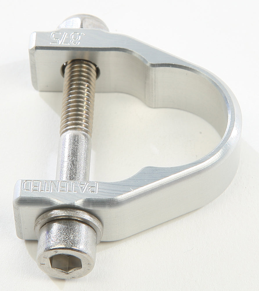Axia Alloys Roll Bar Strap Clamp - UTV Roll Cage Mounting Clamp - 0.875 in / Silver
