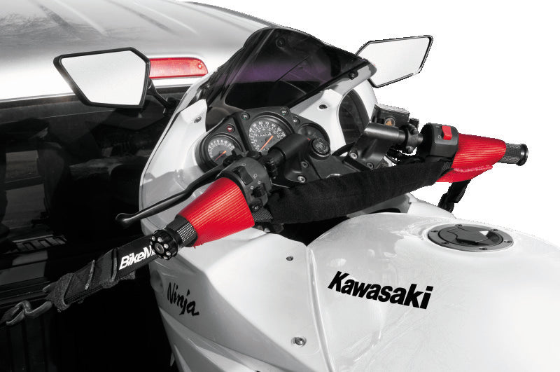 BikeMaster Bar Harness Tiedown Assist - Black/Red