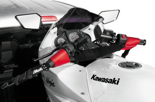 BikeMaster Bar Harness Tiedown Assist - Black/Red