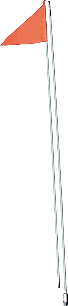 2-Piece Fiberglass Safety Flag 5/16 in Pole - Straight or Side Mount - Straight Mount