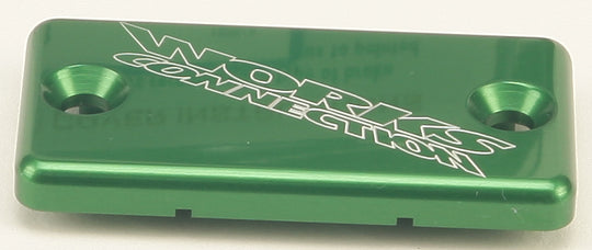Works Connection Front Master Cylinder Cover Green (21-128)