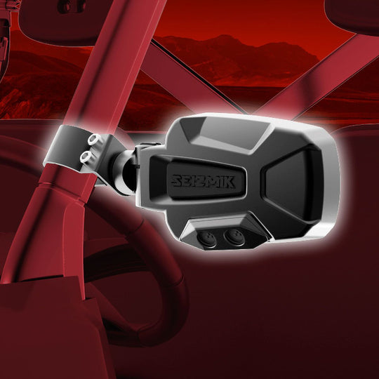 Seizmik Pursuit Night Vision LED Side Mirrors - Pair - 1.75 in Roll Cage