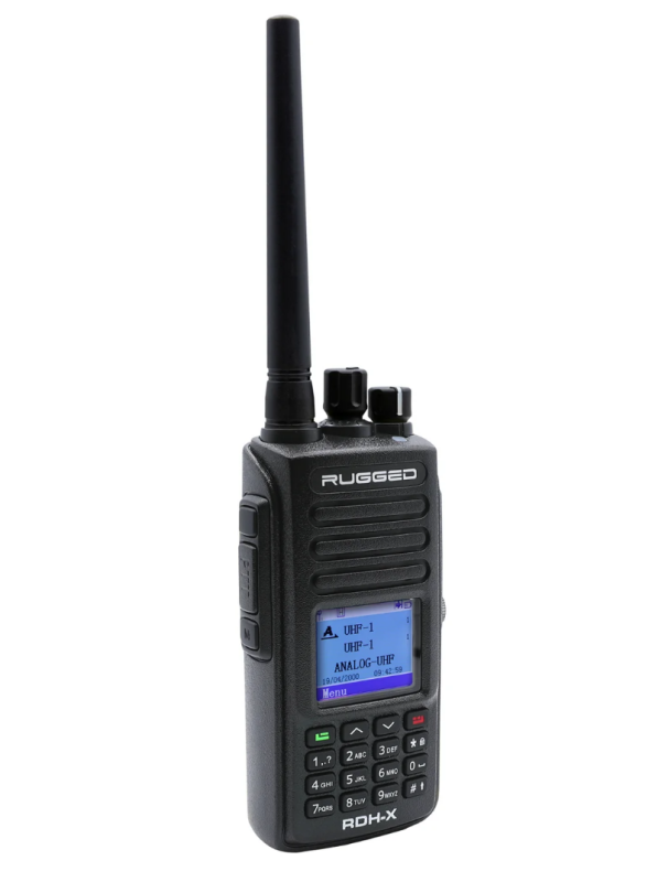Rugged Radios RDH-X Waterproof Business Band Handheld Radio - Black