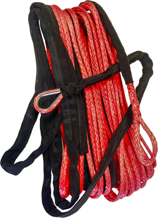 Open Trail Synthetic Winch Rope - 3/16 in x 50 ft - Red