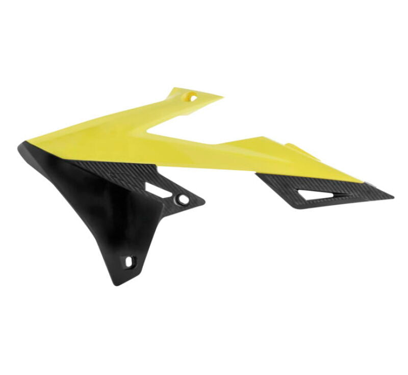 Acerbis Radiator Shroud - 18+ Suzuki RMZ250 / RMZ450 - Yellow/Blk