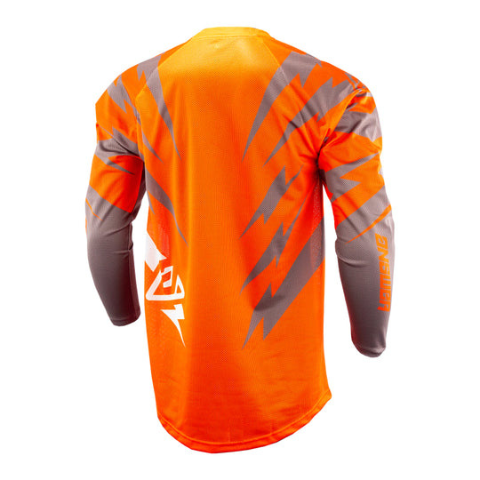 Answer LE Syncron Rizz Vented Jersey Orange/Grey/White