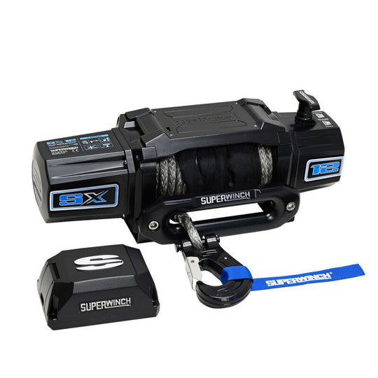 Superwinch SX12SR Synthetic Rope Winch - Semi Gloss Black