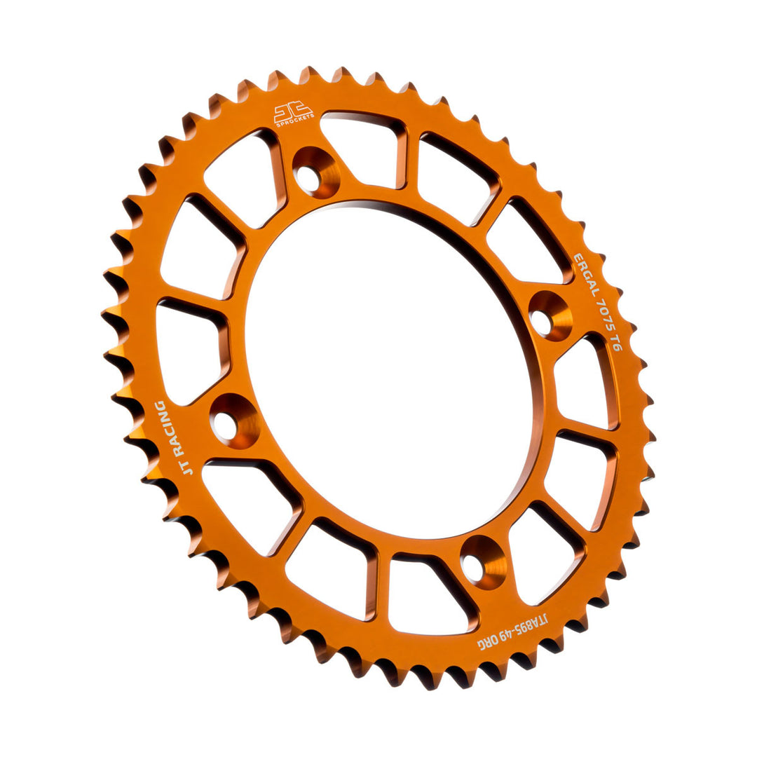 JT Sprockets Aluminum Racelite Rear Sprocket 49T-428 ORG