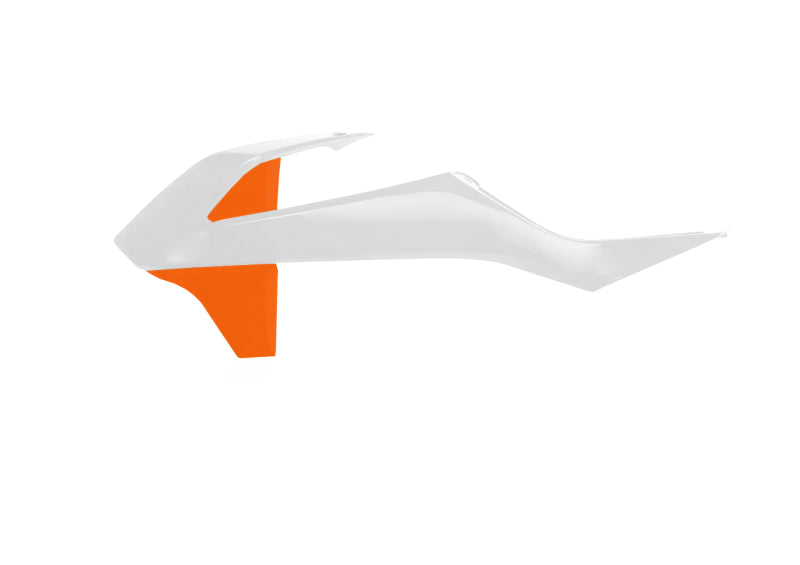 Acerbis Radiator Shroud - 18-24 KTM SX85 / GG MC85 - Wht/Orange