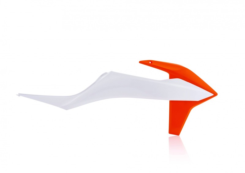 Acerbis Radiator Shroud - 19-22 KTM SX/SX-F/XC/EXC - Org/20 Wht