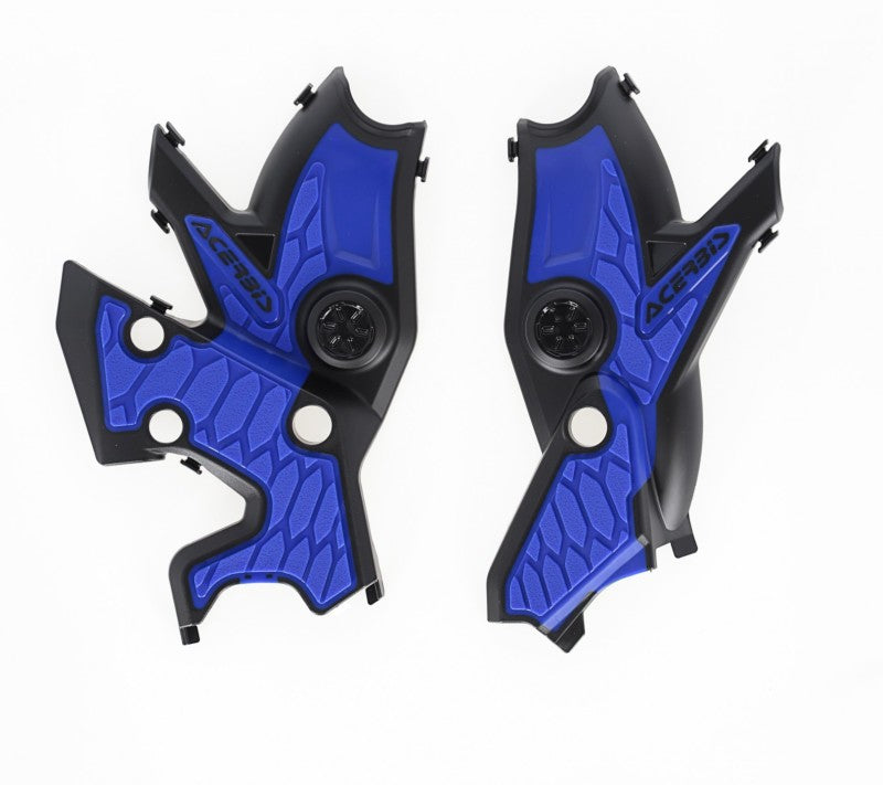 Acerbis X-Grip Frame Guards - 19+ Yamaha Tenere 700 - Black/Blue