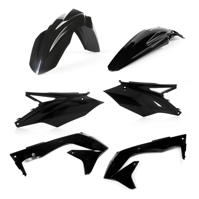 Acerbis Plastic Kit - 16-17 Kawasaki KX450F - Black