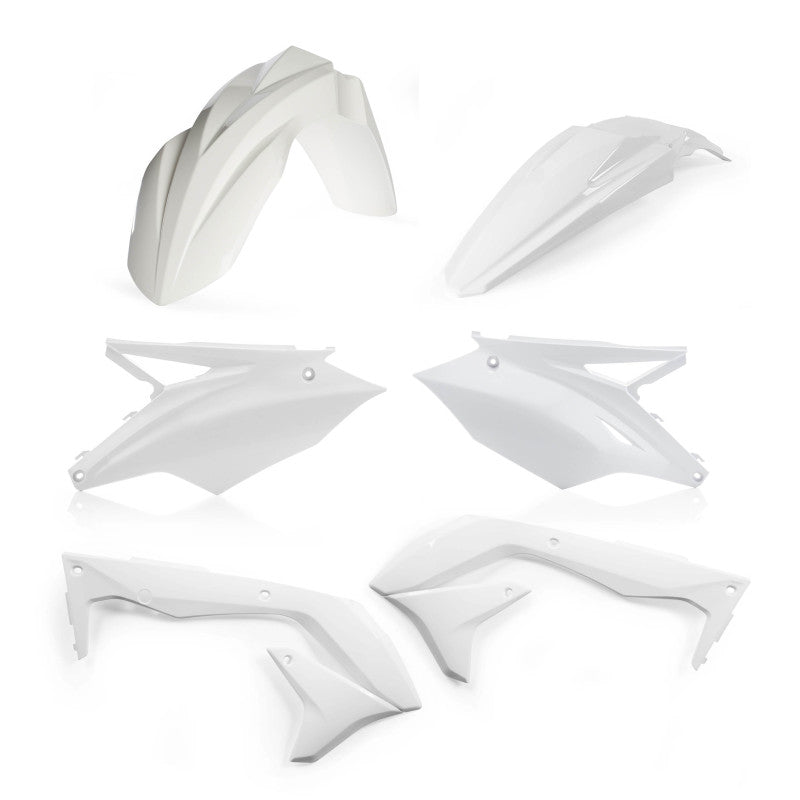 Acerbis Plastic Kit - 16-17 Kawasaki KX450F - White