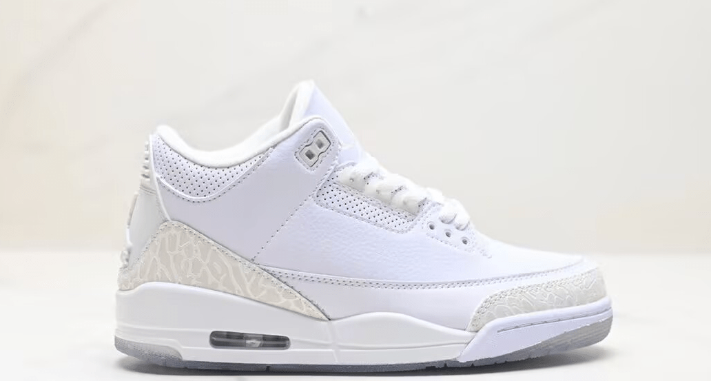Air Jordan 3 Retro "Pure White" 398614 - 111 – Triple White (2018) - Dune Goons