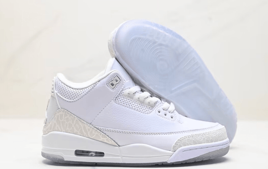 Air Jordan 3 Retro "Pure White" 398614 - 111 – Triple White (2018) - Dune Goons