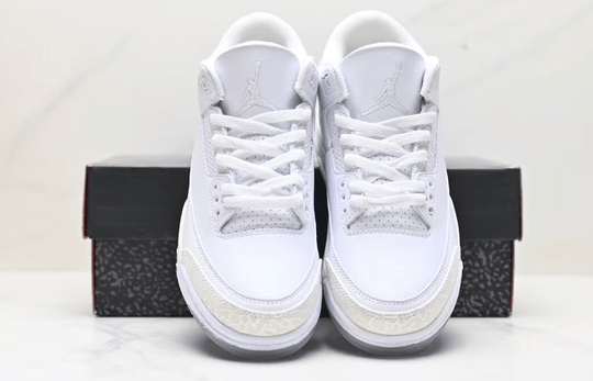 Air Jordan 3 Retro "Pure White" 398614 - 111 – Triple White (2018) - Dune Goons