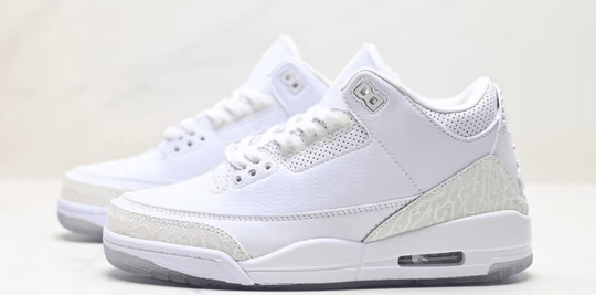 Air Jordan 3 Retro "Pure White" 398614 - 111 – Triple White (2018) - Dune Goons