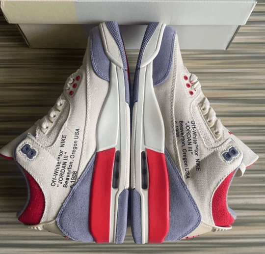 Air Jordan 3 x Off - White "UNC" DH7139 - 100 – Sail/University Blue - Dune Goons