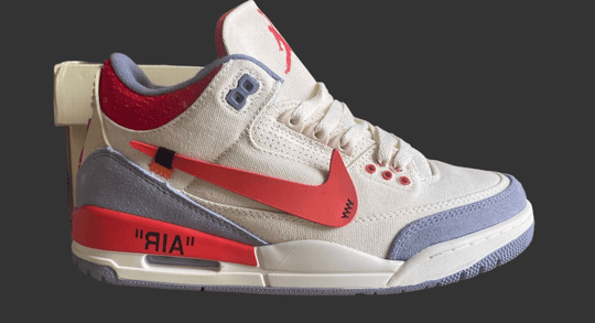 Air Jordan 3 x Off - White "UNC" DH7139 - 100 – Sail/University Blue - Dune Goons