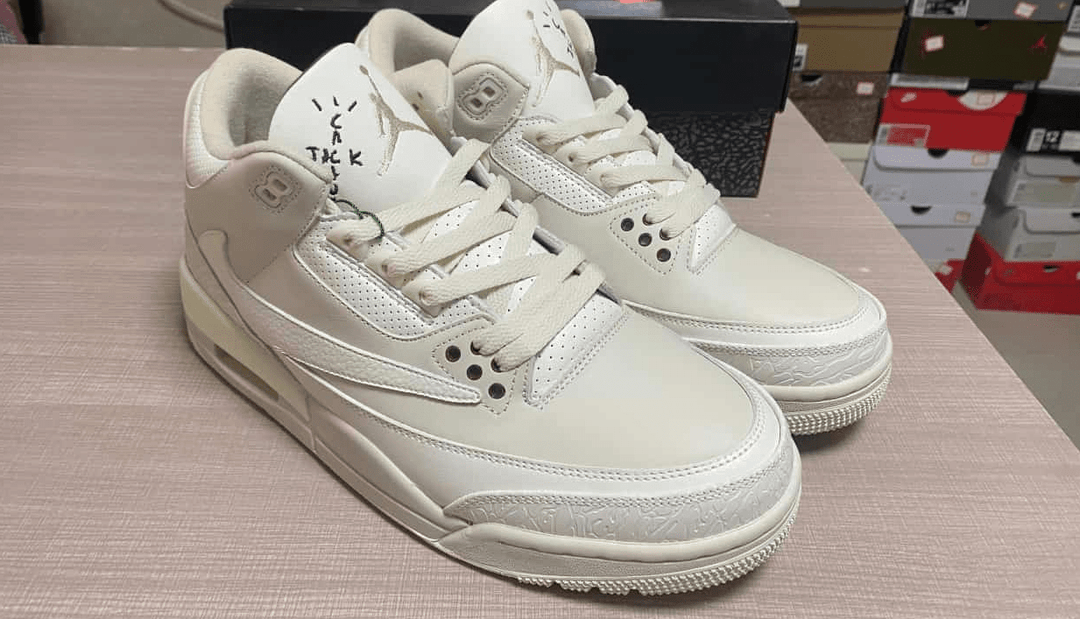 Air Jordan 3 x Travis Scott "Cactus Jack" 136064 - 668 – Olive - Dune Goons