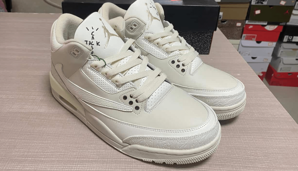 Air Jordan 3 x Travis Scott "Cactus Jack" 136064 - 668 – Olive - Dune Goons