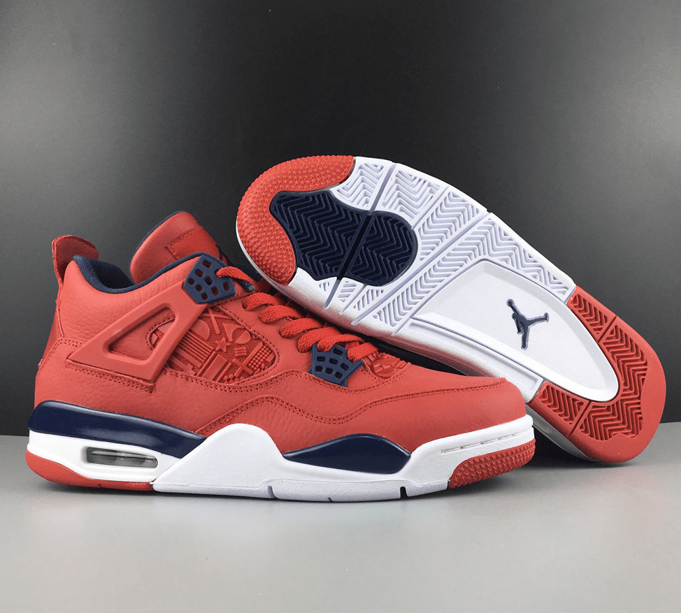 Air Jordan 4 Retro "FIBA" Gym Red/White CL1184 - 617 - Dune Goons