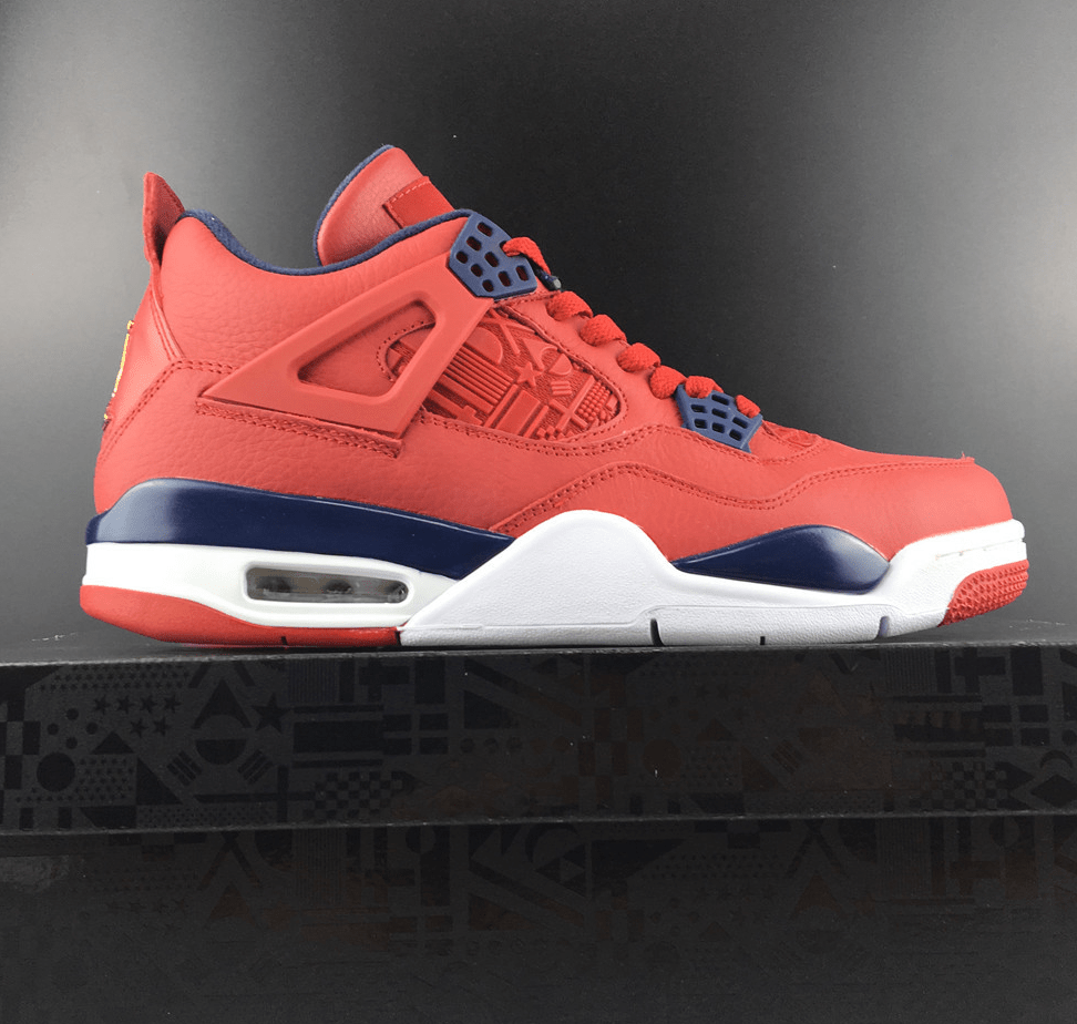 Air Jordan 4 Retro "FIBA" Gym Red/White CL1184 - 617 - Dune Goons