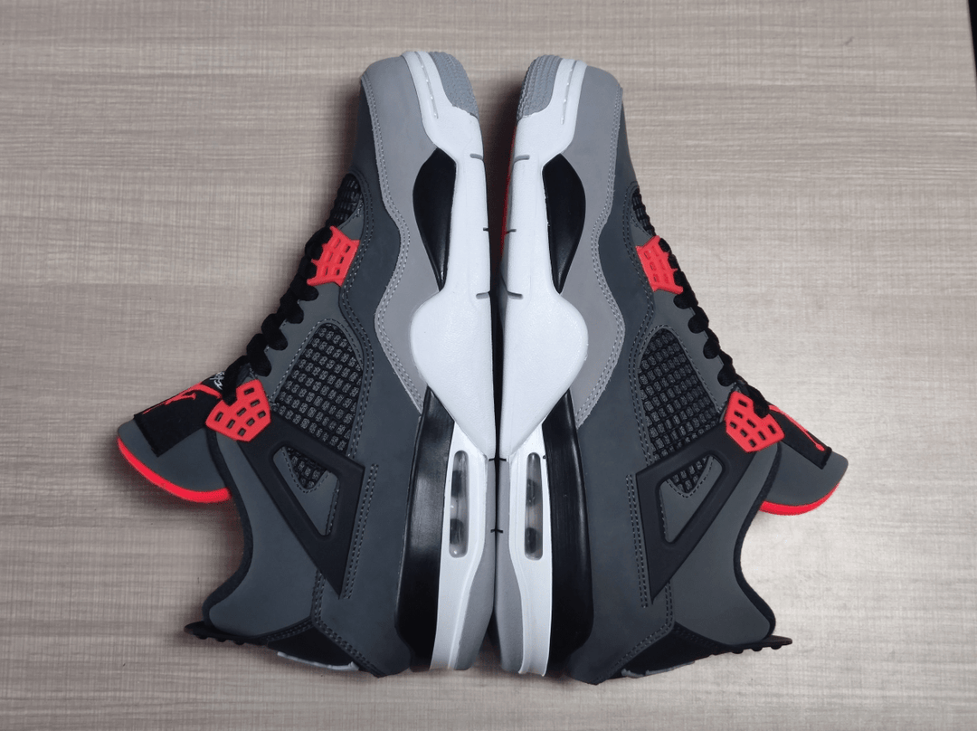 Air Jordan 4 Retro Infrared DH6927 - 061 – Grey Black Red - Dune Goons
