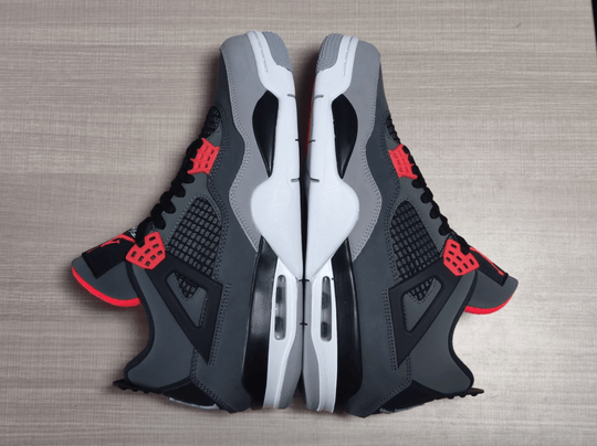 Air Jordan 4 Retro Infrared DH6927 - 061 – Grey Black Red - Dune Goons