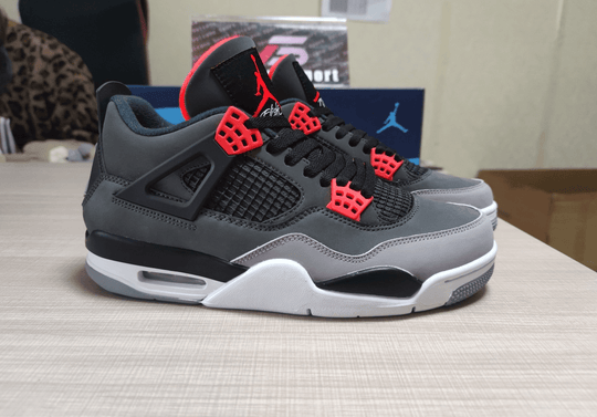 Air Jordan 4 Retro Infrared DH6927 - 061 – Grey Black Red - Dune Goons