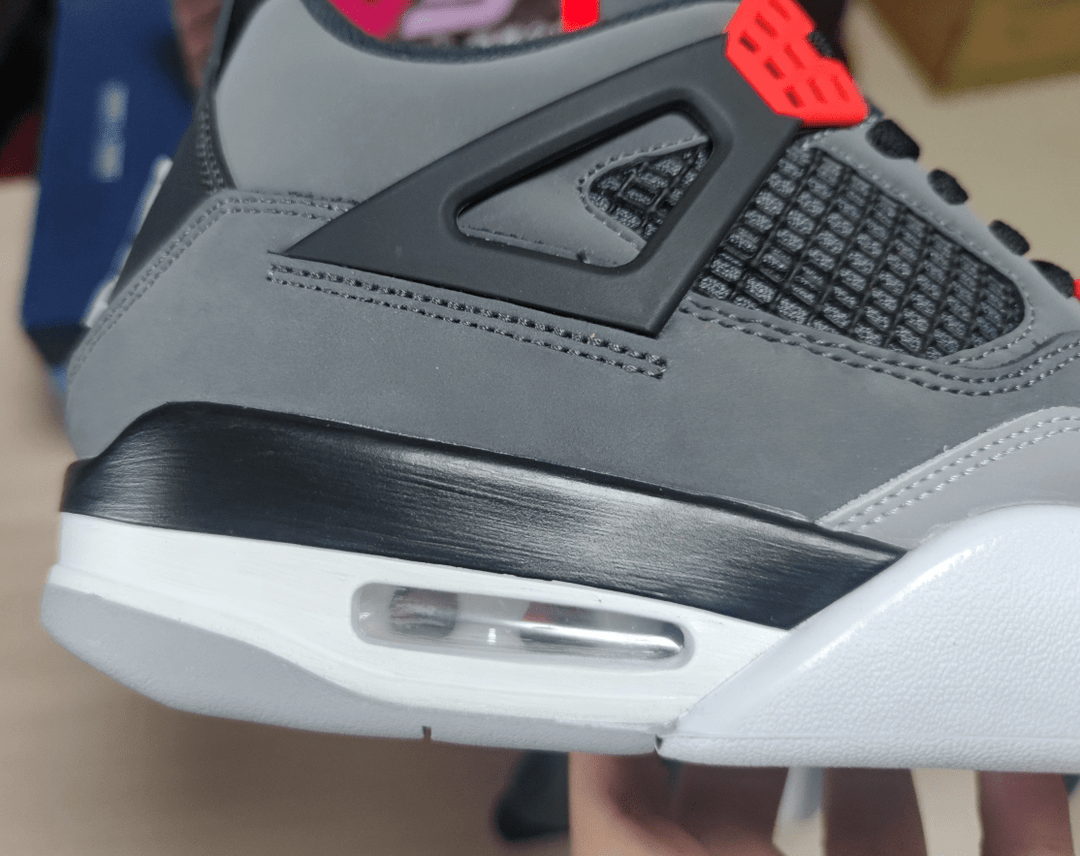 Air Jordan 4 Retro Infrared DH6927 - 061 – Grey Black Red - Dune Goons