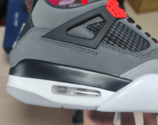 Air Jordan 4 Retro Infrared DH6927 - 061 – Grey Black Red - Dune Goons