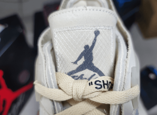 Air Jordan 4 Retro Off - White "Sail" CV9388 - 100 - Dune Goons