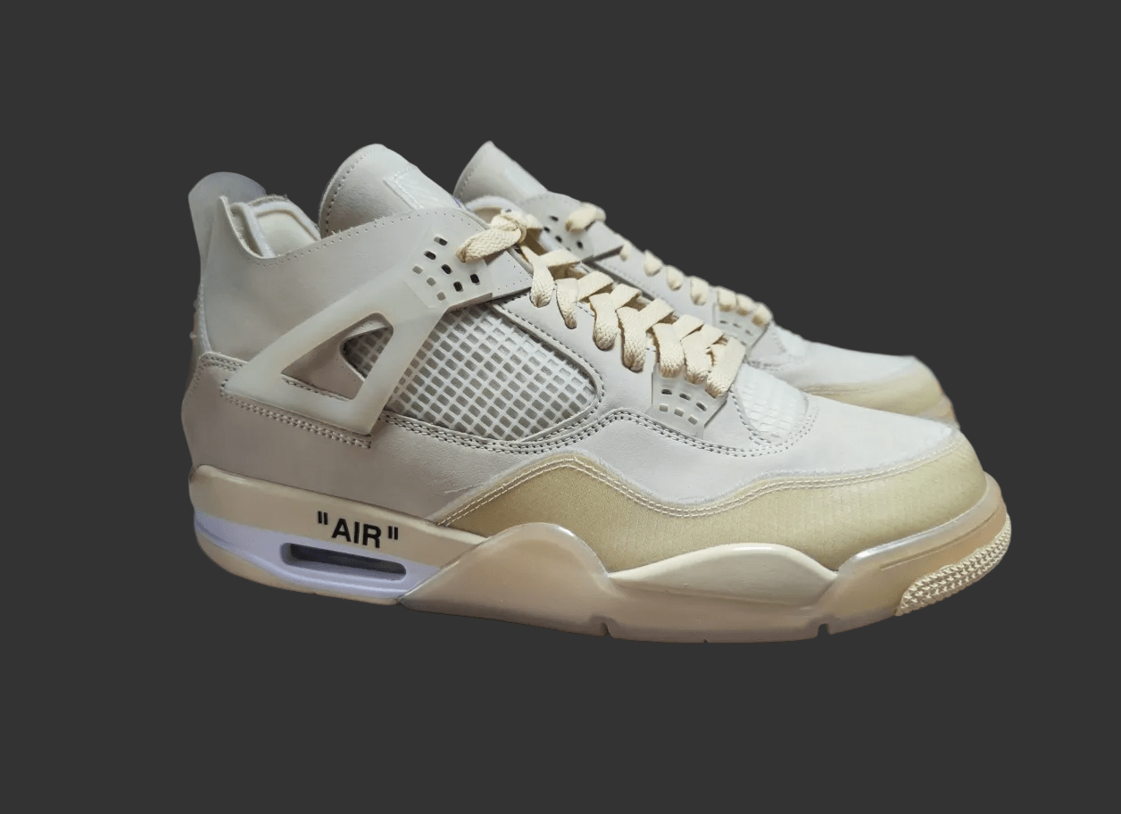 Air Jordan 4 Retro Off - White "Sail" CV9388 - 100 - Dune Goons