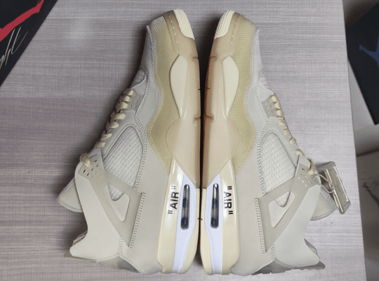 Air Jordan 4 Retro Off - White "Sail" CV9388 - 100 - Dune Goons