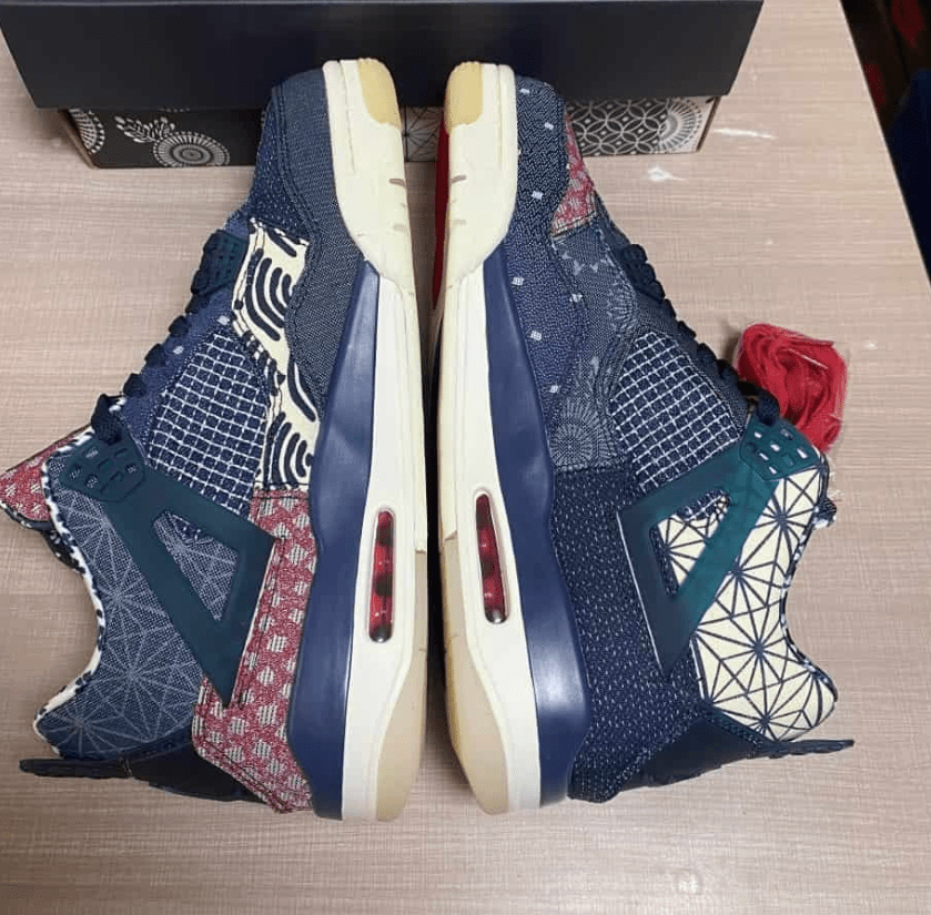 Air Jordan 4 Retro SE "Sashiko" Deep Ocean CW0898 - 400 – Japanese Craft Edition - Dune Goons