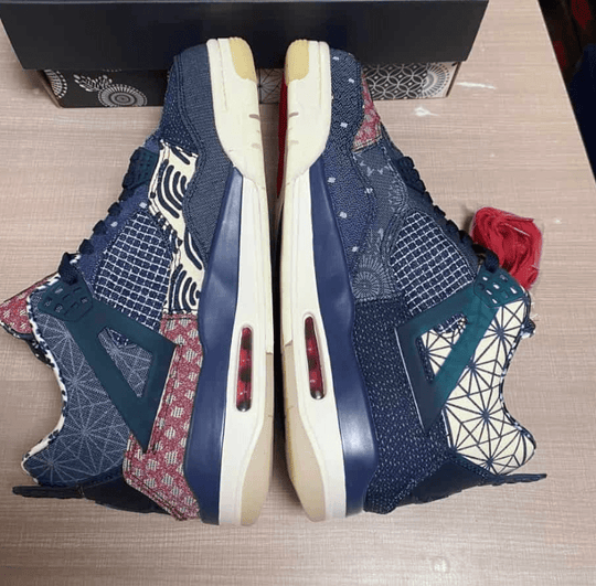 Air Jordan 4 Retro SE "Sashiko" Deep Ocean CW0898 - 400 – Japanese Craft Edition - Dune Goons