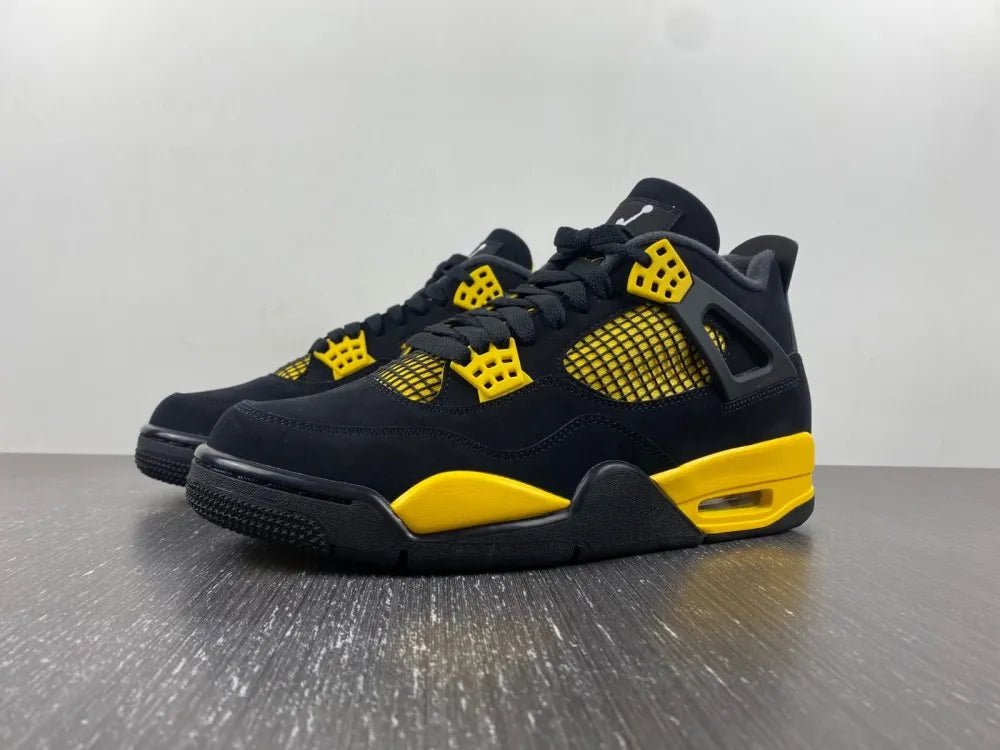 Air Jordan 4 Retro “Thunder” 308497 - 017 – Black & Tour Yellow OG Comeback - Dune Goons