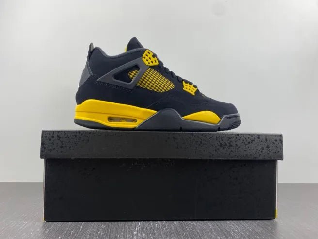 Air Jordan 4 Retro “Thunder” 308497 - 017 – Black & Tour Yellow OG Comeback - Dune Goons
