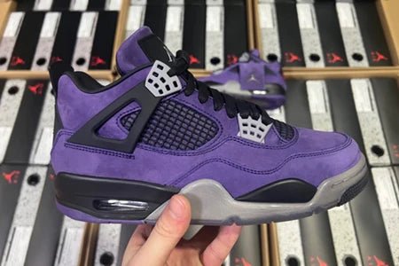 Air Jordan 4 Retro Travis Scott “Purple” 766296 - LN4 – Rare Heat. La Flame Style. - Dune Goons