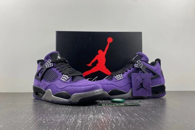 Air Jordan 4 Retro Travis Scott “Purple” 766296 - LN4 – Rare Heat. La Flame Style. - Dune Goons