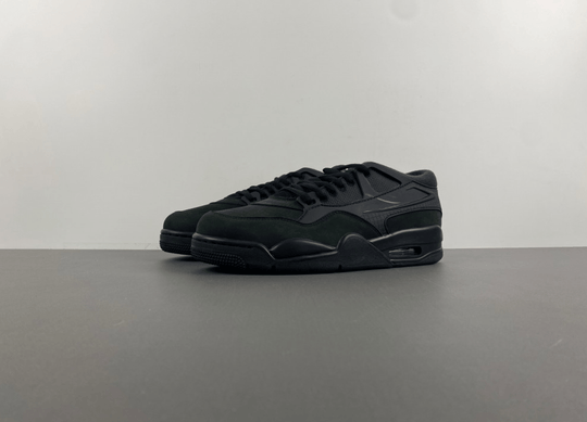 Air Jordan 4 RM "Black Cat" FQ7939 - 004 – Men's All - Black Stealth Drop - Dune Goons