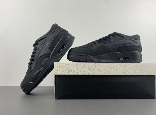 Air Jordan 4 RM "Black Cat" FQ7939 - 004 – Men's All - Black Stealth Drop - Dune Goons