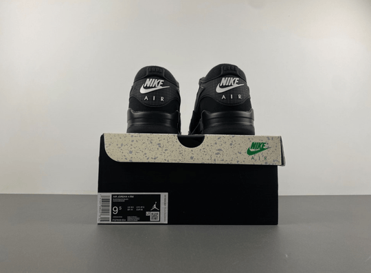 Air Jordan 4 RM "Black Cat" FQ7939 - 004 – Men's All - Black Stealth Drop - Dune Goons