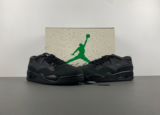 Air Jordan 4 RM "Black Cat" FQ7939 - 004 – Men's All - Black Stealth Drop - Dune Goons